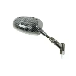   Oglindă V Parts F1 oval dreapta Adjustable universal M10/125 - carbon MP124R