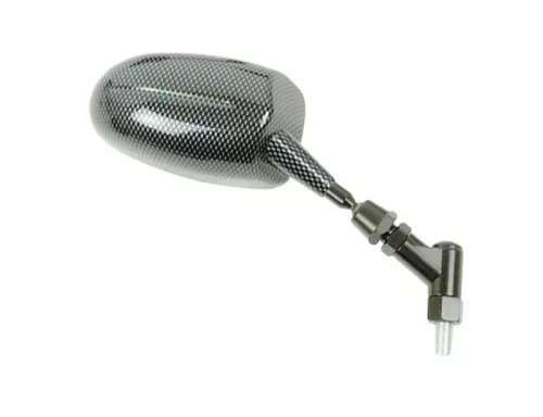 Oglindă V Parts F1 oval dreapta Adjustable universal M10/125 - carbon MP124R