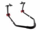 Stand moto spate universal demontabil Bihr negru cu adaptoare L din cauciuc MR02-PAD