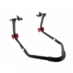   Stand moto spate universal demontabil Bihr negru cu adaptoare L din cauciuc MR02-PAD