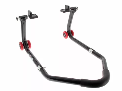 Stand moto spate universal demontabil Bihr negru cu adaptoare L din cauciuc MR02-PAD