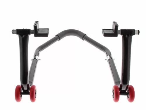 Stand moto spate universal demontabil Bihr negru cu adaptoare L din cauciuc MR02-PAD