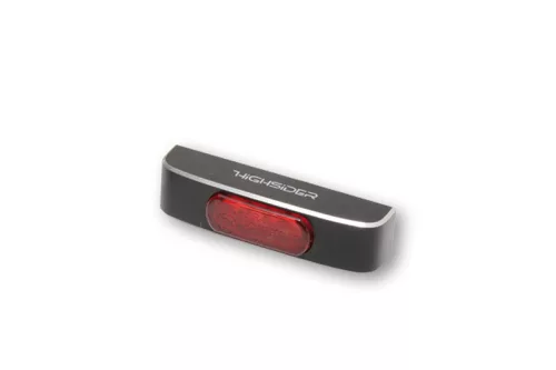 Stop Highsider Conero T2 LED, negru/roșu, omologat E (bucată)