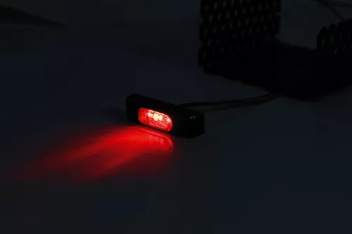 Stop Highsider Conero T2 LED, negru/roșu, omologat E (bucată)
