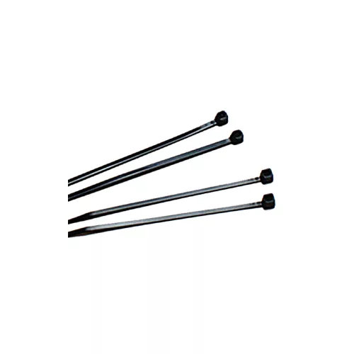 Oxford Coliere Plastic 2,5mm X 10cm, 100 Buc. - Negru