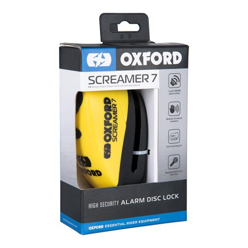 Oxford - Screamer Xa7 Alarm Disc Lock Yellow/Matt Black