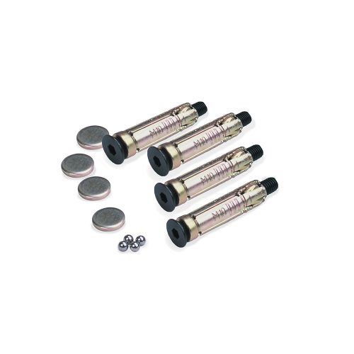 Oxford - Pack Of 4 Ground Plugs Bolts 6Mm Ball Bearings & Caps For Anchorforce