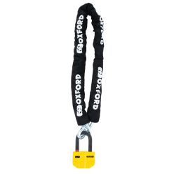 Oxford Boss Alarm 14mm Chain Lock 12mm X 1.5m