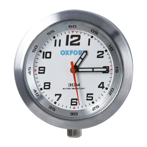 Oxford - Clock - Anaclock - Silver Case & White Face