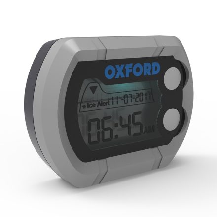 OXFORD - MICRO CLOCK WITH TEMPARATURE AND ICE WARNER - SILVER (cod vechi: OX-OF219)