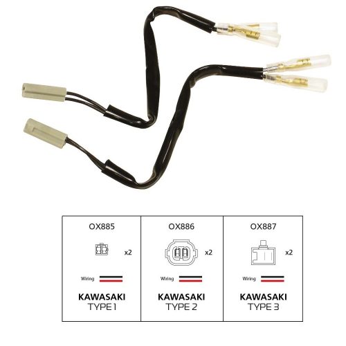 Oxford - Cabluri Semnalizatoare Kawasaki Type 2 [Nou]