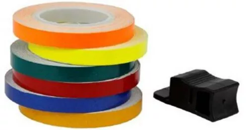 Bandă jantă V Parts 6 m x 7 mm portocaliu neon P9C990024B