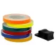 Bandă jantă V Parts 6 m x 7 mm portocaliu neon P9C990024B