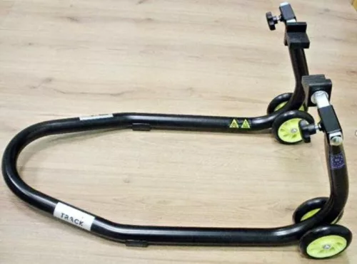 Stand moto față Bihr Home Track cu adaptoare T, prindere radială, negru mat PT08994