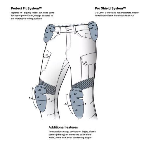 Pantaloni Rebelhorn Faster, Tapered Fit