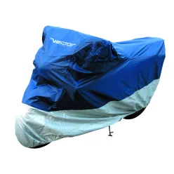   Husă moto/scuter Vector interior/exterior, albastru/argintiu, mărime XL