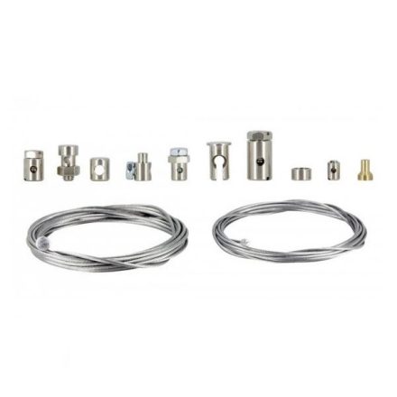 SIFAM - Kit reparatie CABLURI [TWO CABLES 2 METERS IN diam. 1.5 AND 1.2, DIFFERENT CLAMPS]