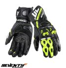 Manusi barbati racing vara Seventy model SD-R12 negru/galben - Negru/galben