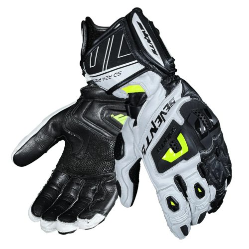 Manusi barbati Racing vara Seventy SD-R24 Pista negru/alb/galben fluor