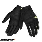 Manusi barbati Urban vara Seventy model SD-C40 Asphalt culoare: negru/galben fluor - degete tactile - Negru/galben fluor