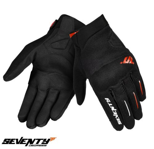 Manusi barbati Urban vara Seventy model SD-C40 Asphalt culoare: negru/rosu - degete tactile - Negru/rosu