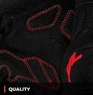 Manusi barbati Urban vara Seventy model SD-C40 Asphalt culoare: negru/rosu - degete tactile - Negru/rosu