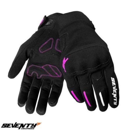 Manusi femei Urban vara Seventy model SD-C42 Asphalt culoare: negru/fuchsia (roz) - degete tactile - Negru/fuchsia (roz)