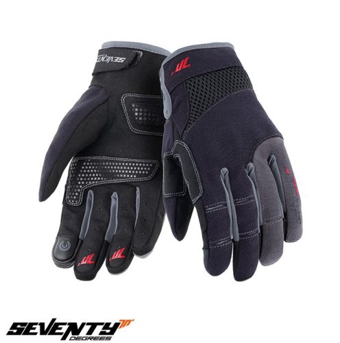 Manusi barbati Urban vara Seventy model SD-C48 negru/gri - degete tactile - Negru/gri