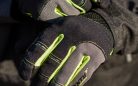 Manusi barbati Urban vara Seventy model SD-C48 negru/galben - degete tactile - Negru/galben