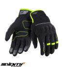 Manusi barbati Urban vara Seventy model SD-C54 negru/galben - degete tactile - Negru/galben fluor