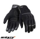 Manusi femei Urban vara Seventy model SD-C56 negru/gri - degete tactile - Negru/gri