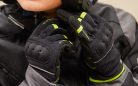 Manusi femei Urban vara Seventy model SD-C56 negru/galben fluor - degete tactile - Negru/galben fluor