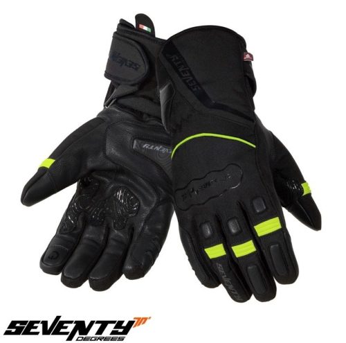 Manusi barbati Touring iarna Seventy model SD-T7 Gobi negru/galben fluor - Negru/galben fluor