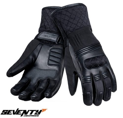 Manusi femei (dama) piele Touring iarna Seventy model SD-T53 negru - Negru