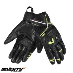   Manusi barbati Racing/Naked vara Seventy SD-N30 Mugello negru/galben fluor