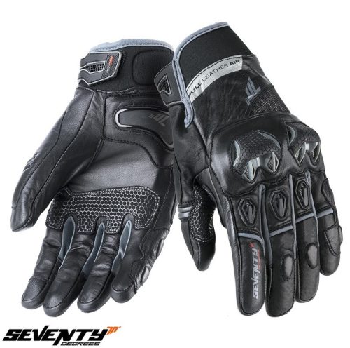 Manusi barbati Racing/Naked iarna Seventy model SD-N47 negru/gri - Negru/gri