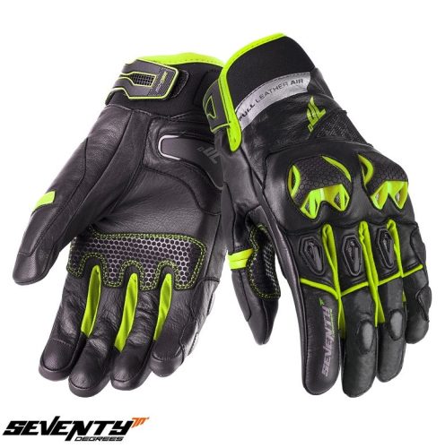 Manusi barbati Racing/Naked iarna Seventy model SD-N47 negru/galben - Negru/galben