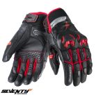 Manusi barbati Racing/Naked iarna Seventy model SD-N47 negru/rosu - Negru/rosu