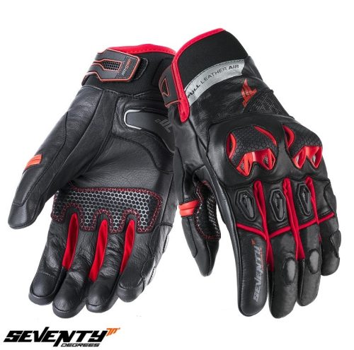 Manusi barbati Racing/Naked iarna Seventy model SD-N47 negru/rosu - Negru/rosu