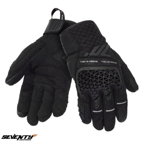 Manusi barbati Naked/Adventure vara Seventy model SD-N60 Two Stroke culoare: negru - degete tactile - Negru