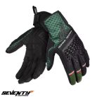 Manusi barbati Naked/Adventure vara Seventy model SD-N60 Two Stroke culoare: negru/verde/rosu - degete tactile - Negru/verde/rosu