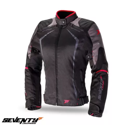 Geaca dama Racing Seventy SD-JR49 negru/rosu