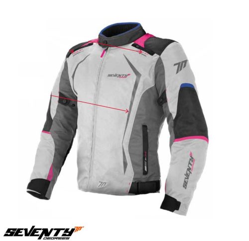 Geaca femei Racing Seventy vara/iarna model SD-JR49 culoare: gri/albastru/roz - Gri/albastru/roz