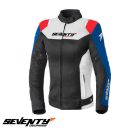 Geaca femei Racing vara Seventy model SD-JR50 culoare: negru/rosu/albastru - Negru/rosu/albastru