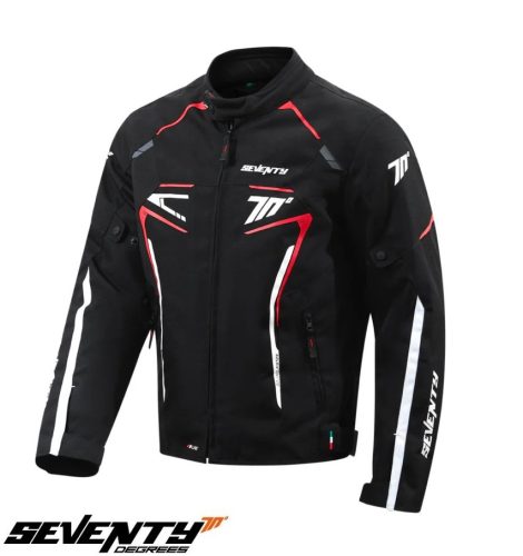 Geaca barbati Racing Seventy iarna model SD-JR65 Piston culoare: negru/rosu/alb - Negru/rosu/alb