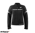 Geaca femei Racing vara Seventy model SD-JR30-2 Mojave culoare: negru/alb - Negru/alb