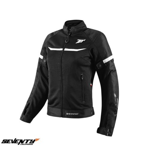 Geaca femei Racing vara Seventy model SD-JR30-2 Mojave culoare: negru/alb - Negru/alb