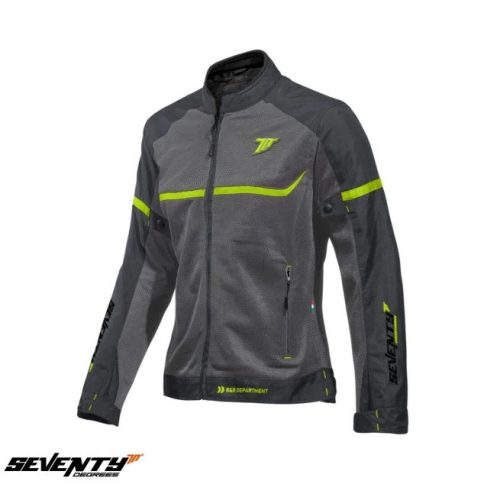 Geaca femei Racing vara Seventy model SD-JR30-2 Mojave culoare: gri/galben fluor - Gri/galben fluor