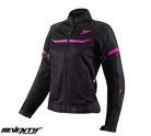 Geaca femei Racing vara Seventy model SD-JR30-2 Mojave culoare: negru/fuchsia (roz) - Negru/fuchsia (roz)