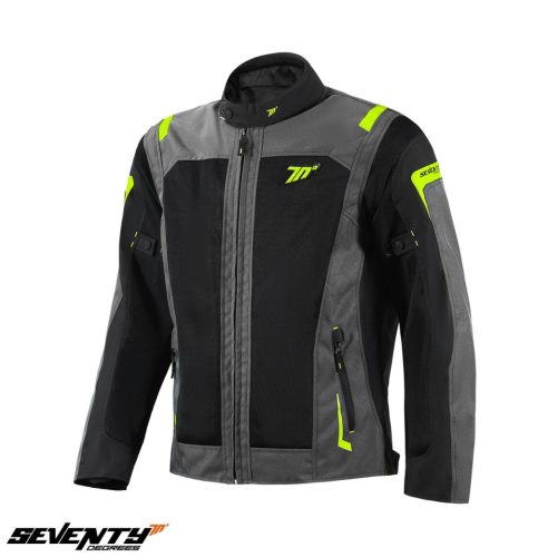 Geaca barbati Touring Seventy vara model SD-JT66 Sahara culoare: gri/galben fluor - Gri/galben fluor